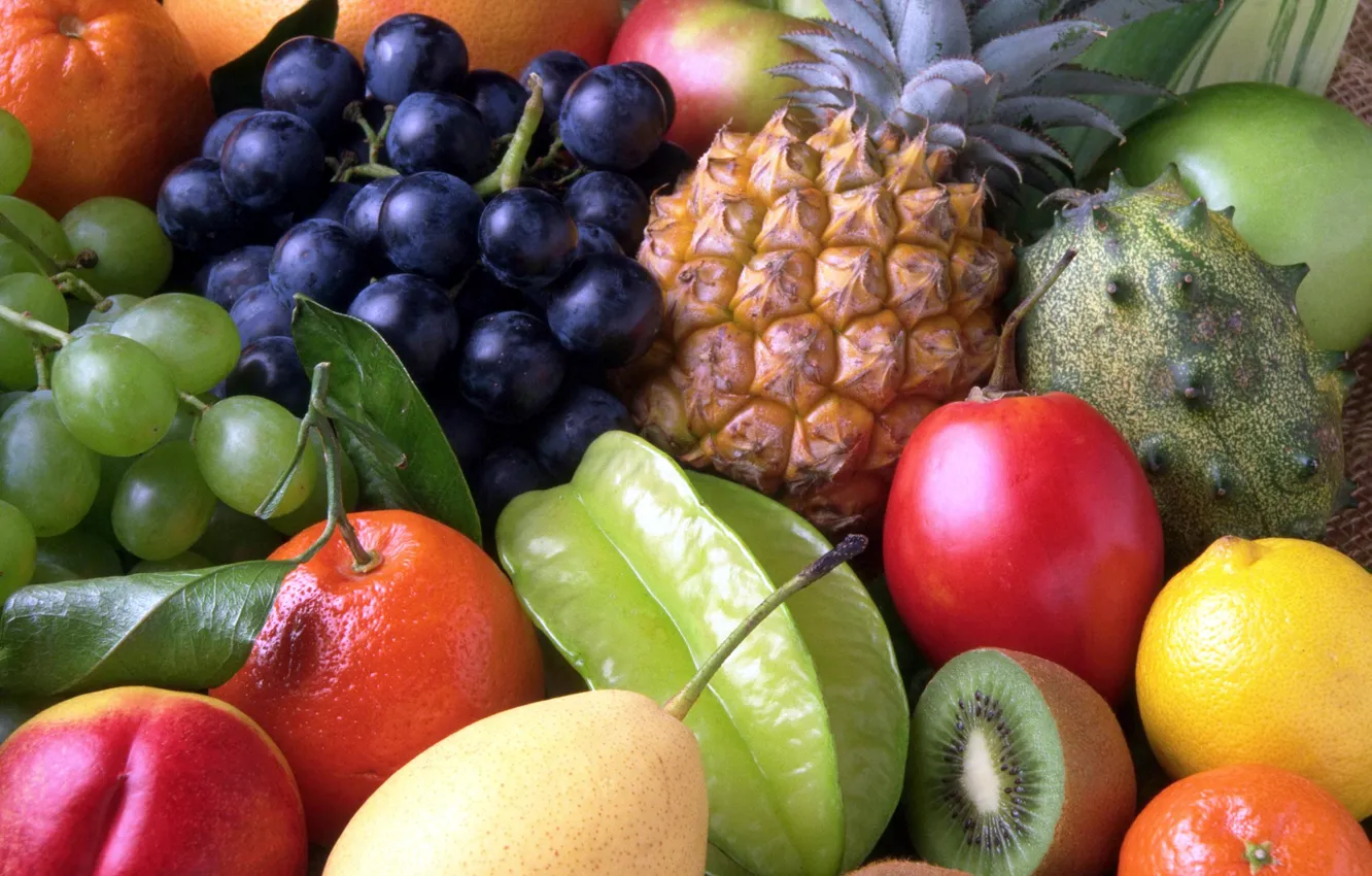 Photo wallpaper berries, food, fruit