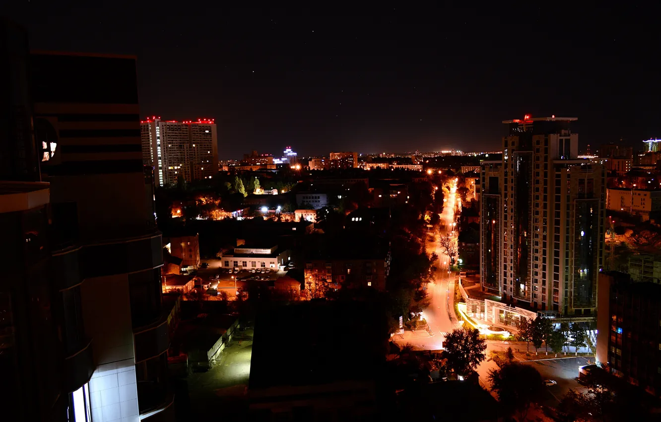 Photo wallpaper night, the city, Kiev