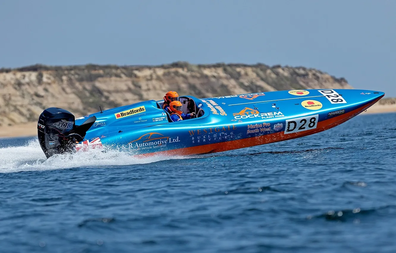 Photo wallpaper race, boat, speed