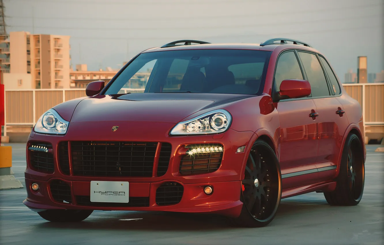 Photo wallpaper machine, auto, tuning, Porsche Cayenne