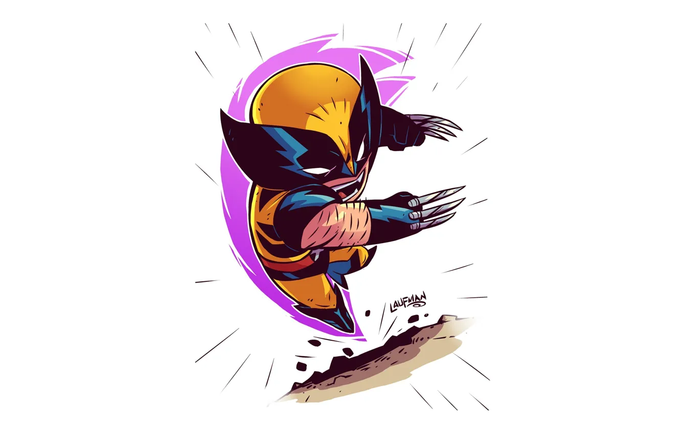 Photo wallpaper Wolverine, Marvel, Derek Laufman