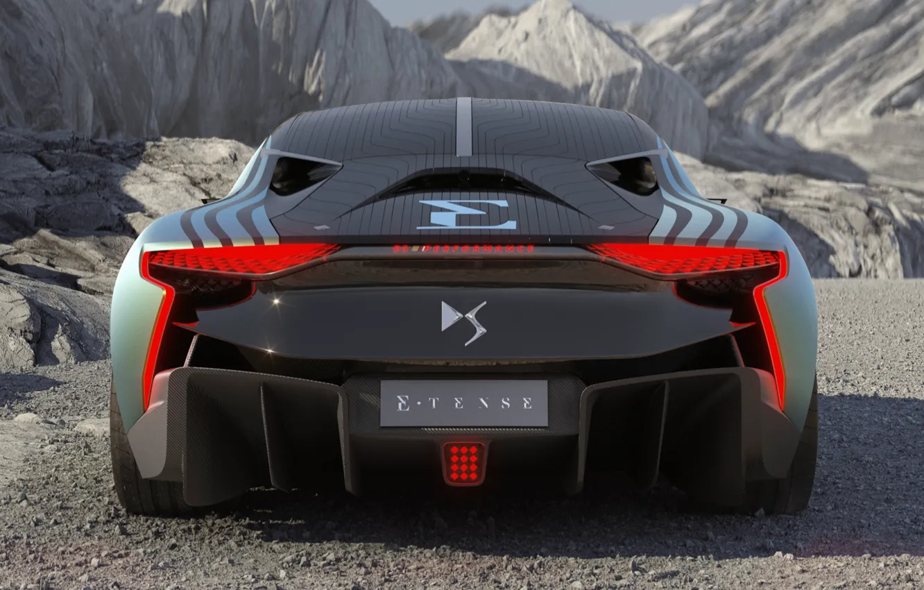 Photo wallpaper concept, supercar, DS Motor, electric compartment, E-Tense Performance