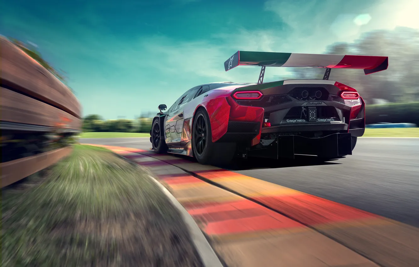 Photo wallpaper Lamborghini, supercar, Supercar, 2025, Racing Supercar, GT3 class, Lamborghini Temerario GT3, Temerario GT3