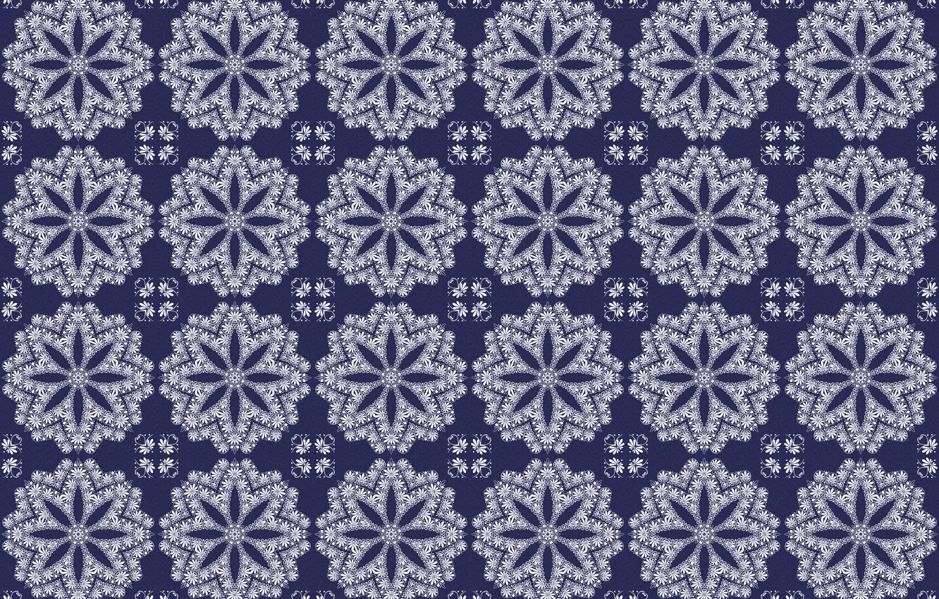 Photo wallpaper circles, blue, pattern, ornament