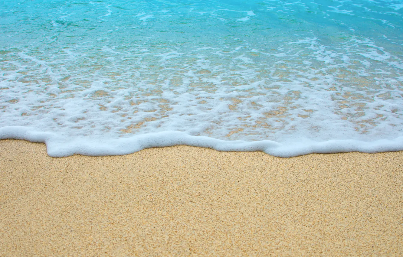 Photo wallpaper sand, sea, wave, beach, summer, summer, beach, sea