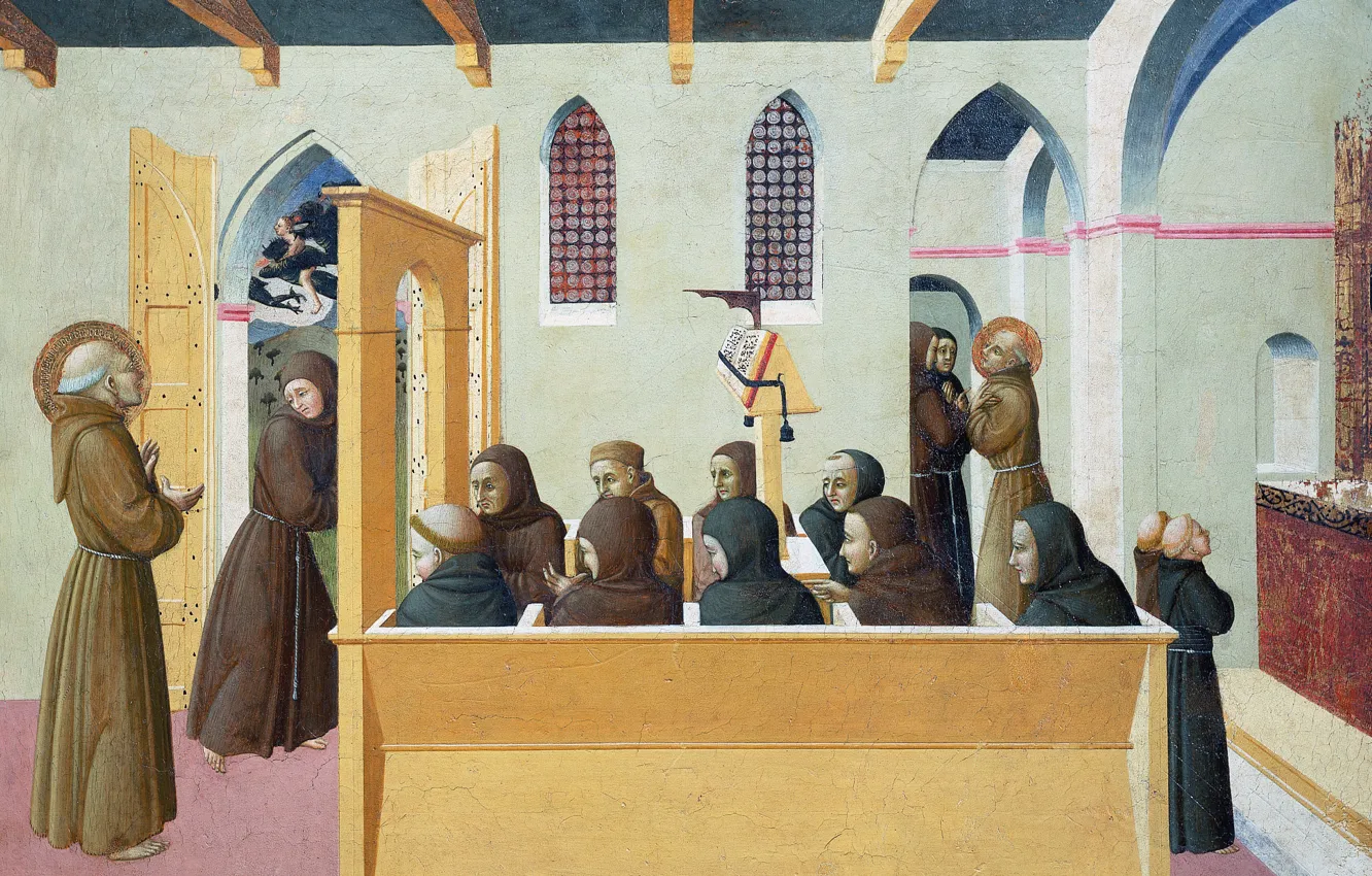 Photo wallpaper student, The curse of the soul of the miser of Citerna, Sassetta The Blessed, Ranieri's …