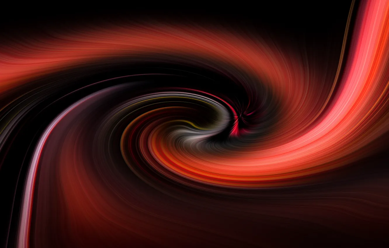 Photo wallpaper red, black, rotation, spiral, red, black, spiral, rotation