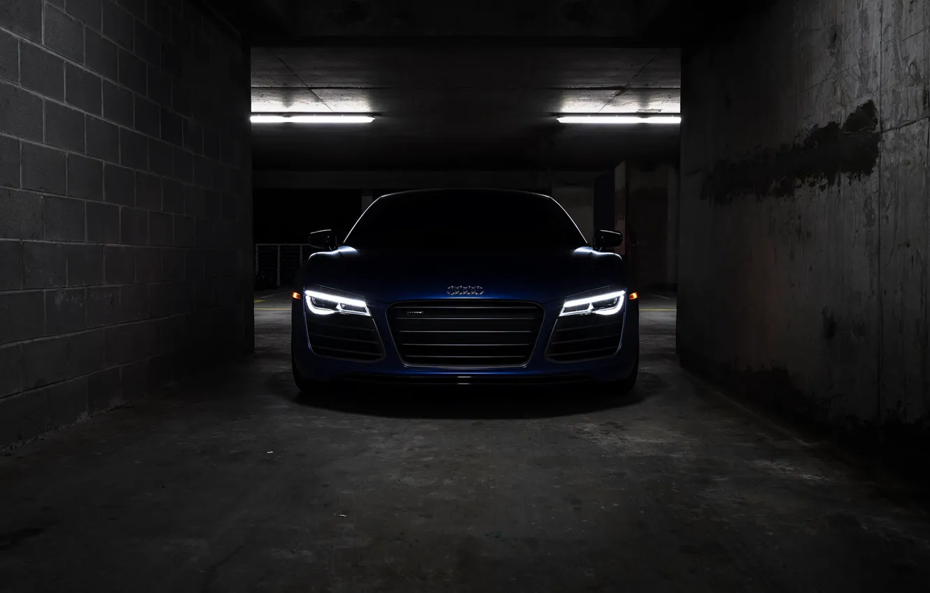 Photo wallpaper Audi, Blue, VAG, LED