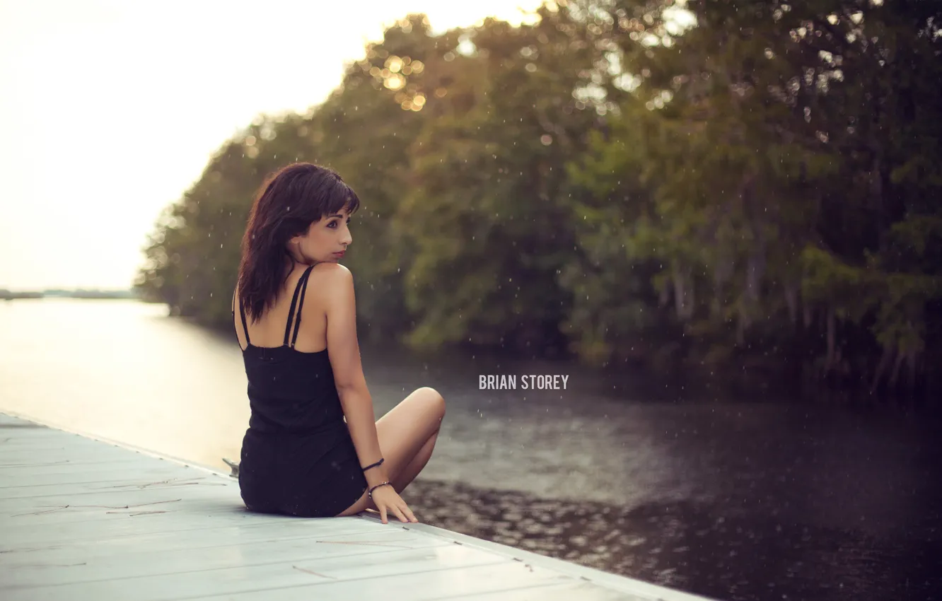 Photo wallpaper water, girl, trees, photographer, girl, photography, photographer, Brian Storey