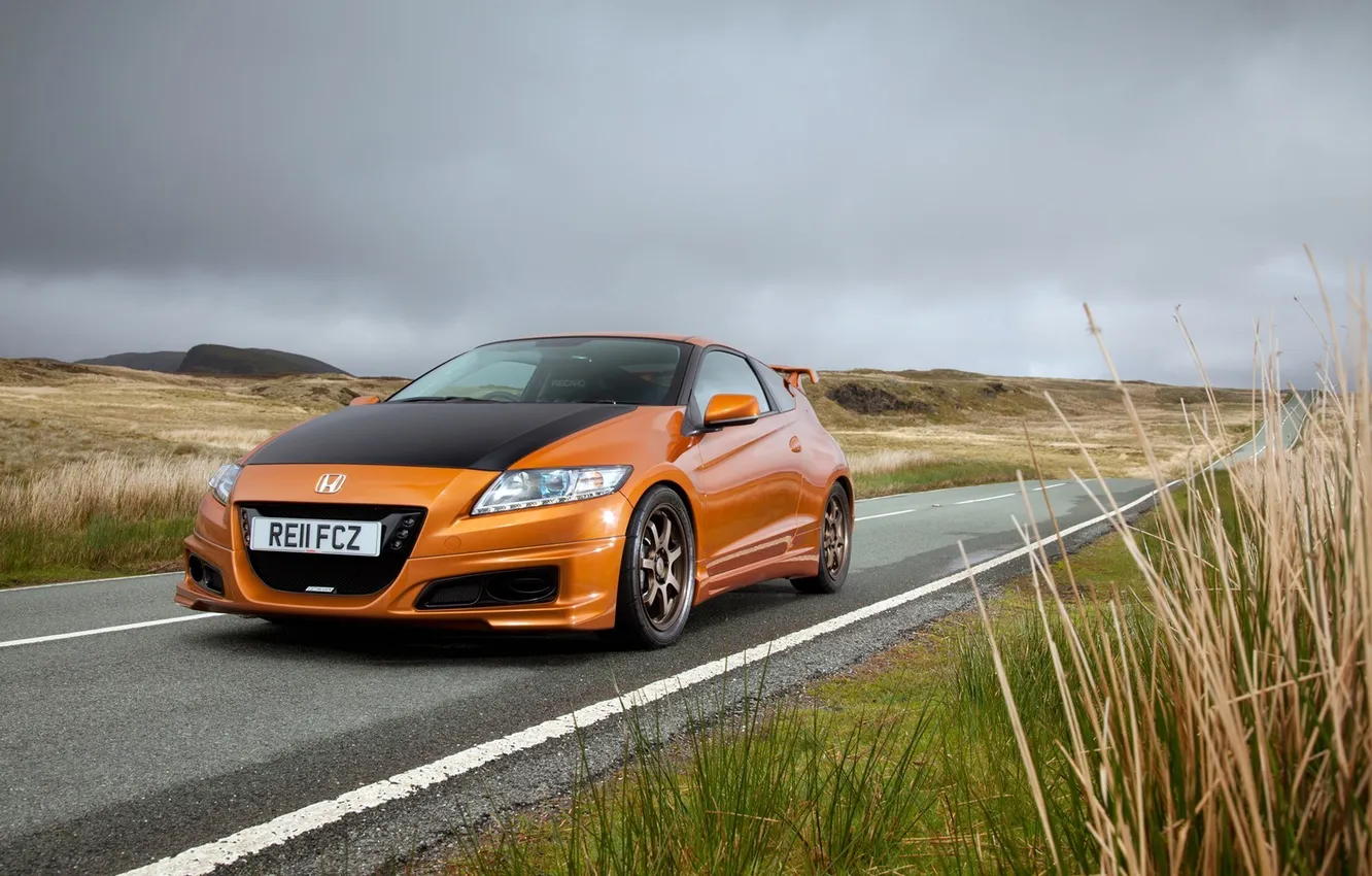 Photo wallpaper road, tuning, Honda, Honda, CR-Z, Mugen