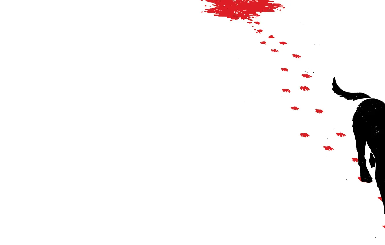 Photo wallpaper traces, blood, dog, Hawkeye, Lucky, Pizza Dog