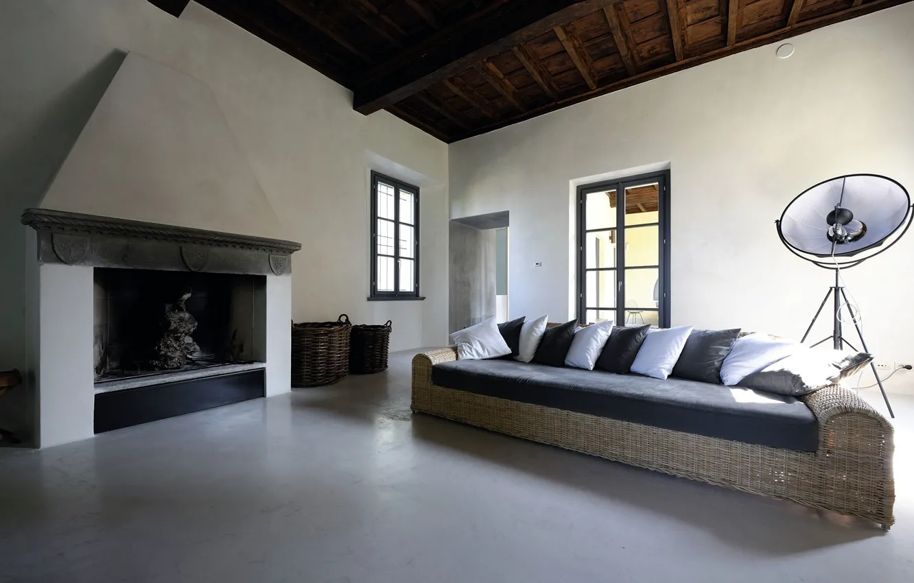 Photo wallpaper design, style, room, interior, fireplace, .