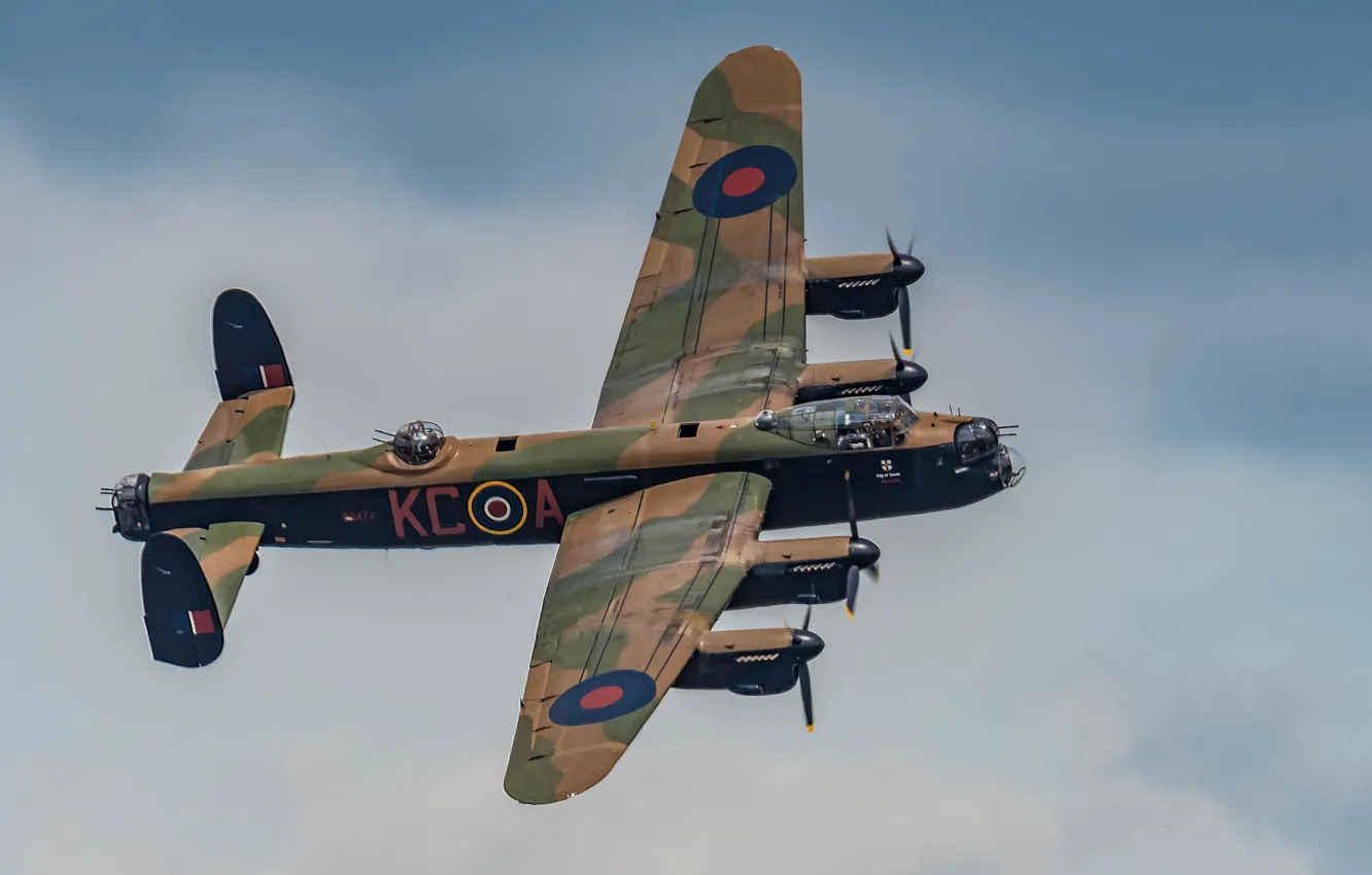 Photo wallpaper aircraft, bomber, aviation, historical, aeroplane, heritage, Lancaster PA474