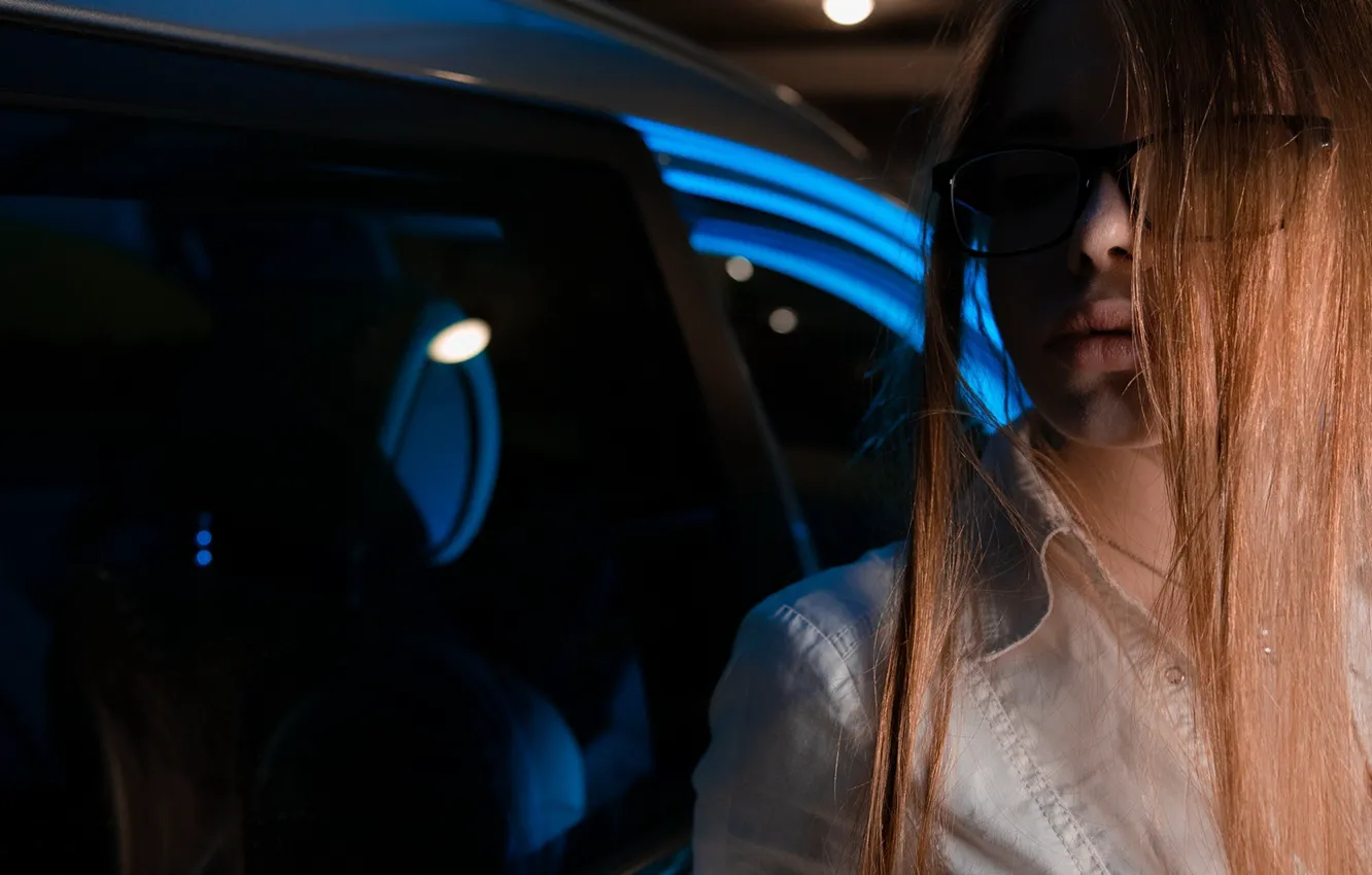 Photo wallpaper auto, glasses, blouse, sponge, Lich