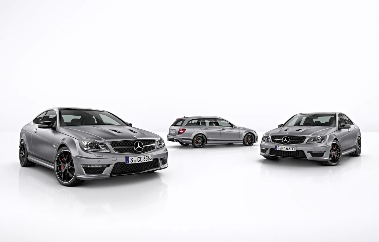 Photo wallpaper Mercedes-Benz, AMG, Coupe, C63, Sedan, Twin Turbo, Estate, 2015