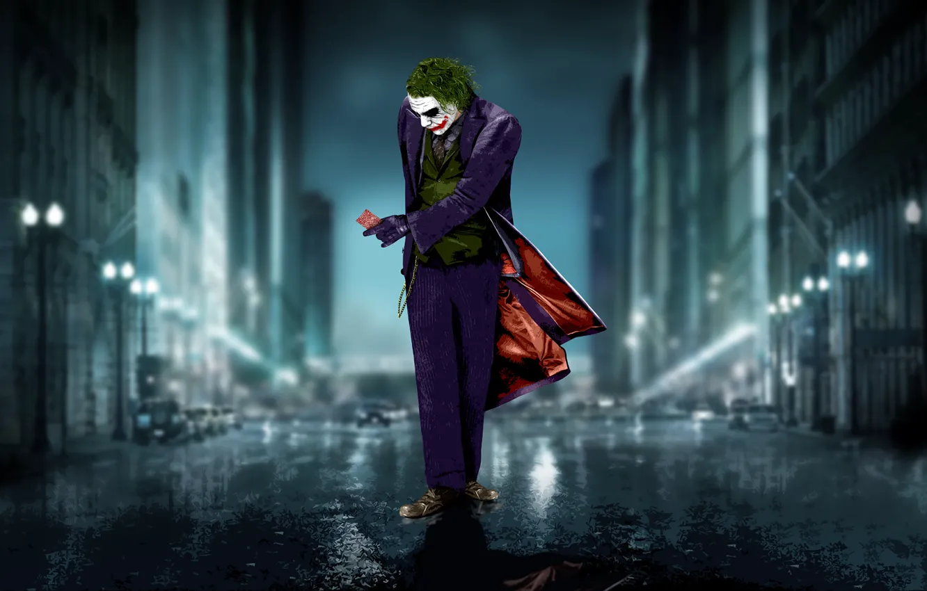 Photo wallpaper Joker, joker, the dark knight, Ledger