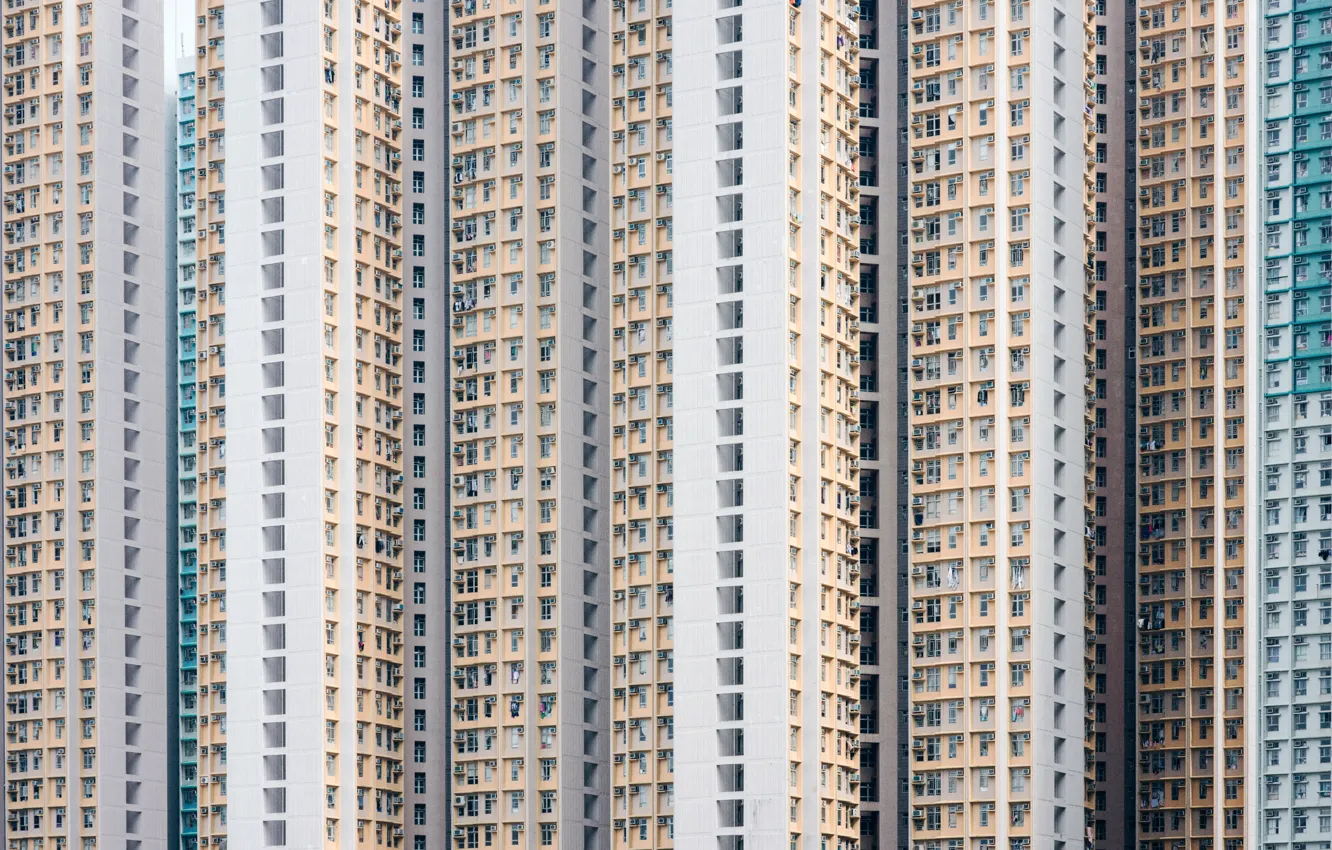 Photo wallpaper the city, home, hongkong