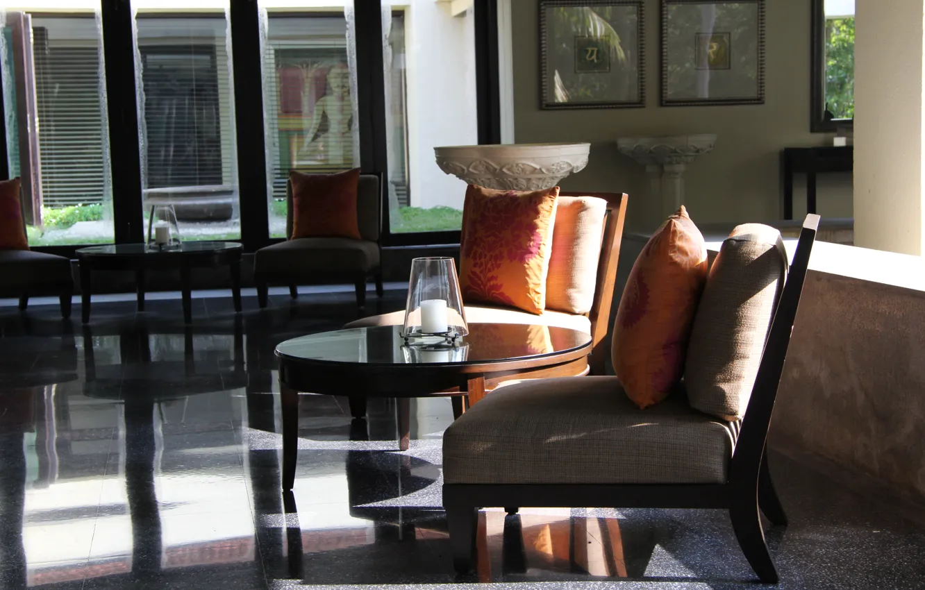 Photo wallpaper comfort, stay, interior, chair