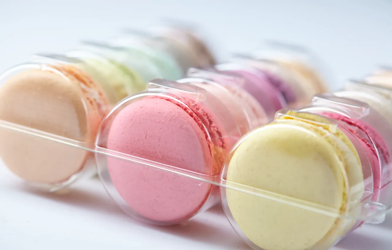 Photo wallpaper colorful, dessert, sweet, sweet, dessert, cookies, macaron, almond
