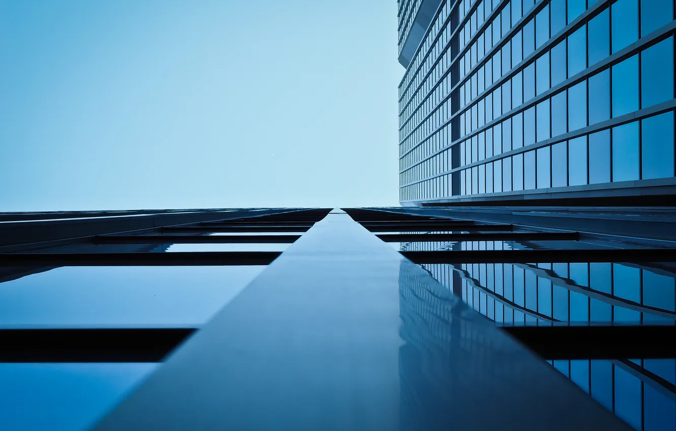 Photo wallpaper abstraction, architecture, office building
