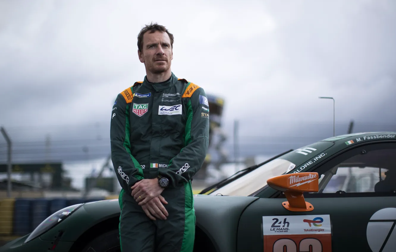 Photo wallpaper actor, man, racing, Michael Fassbender, driver