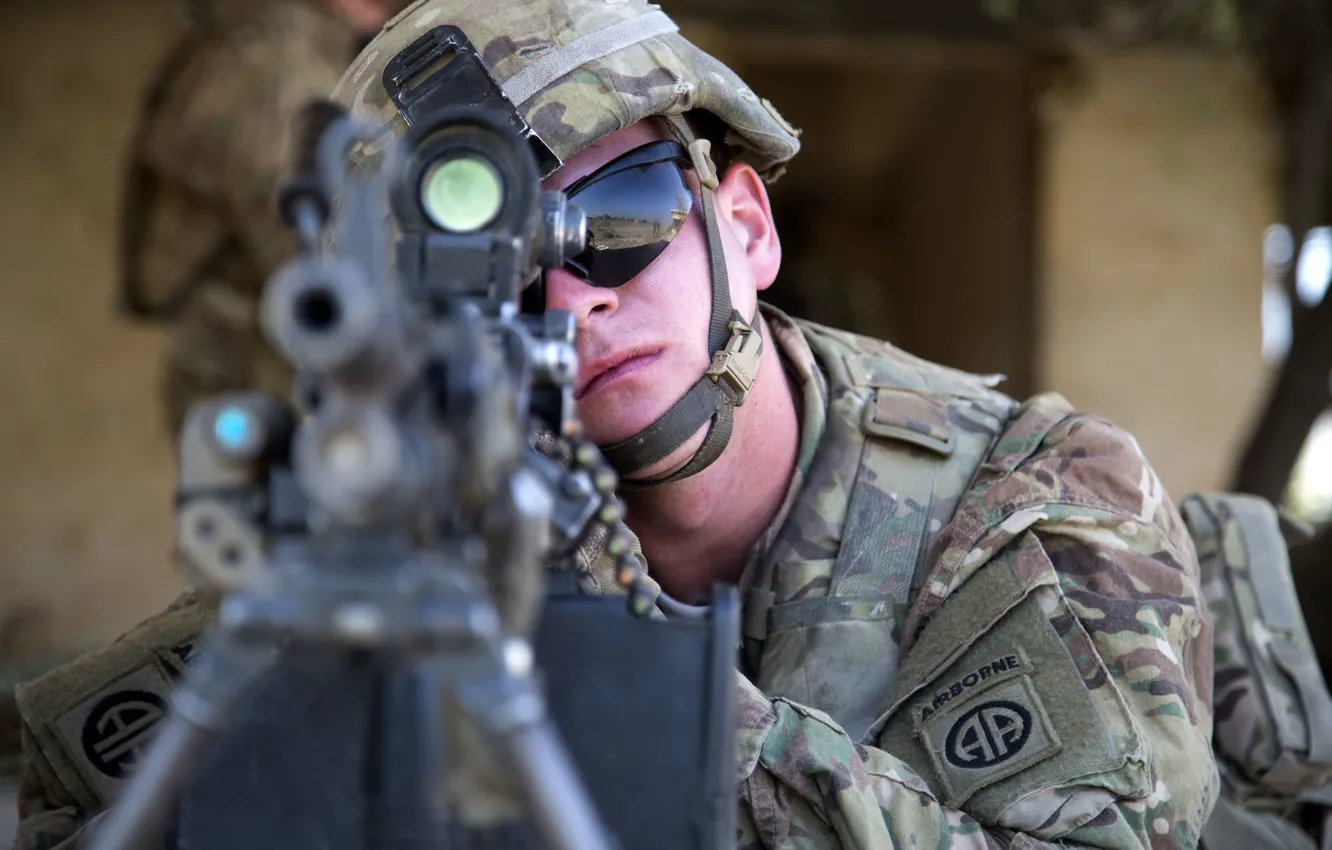 Photo wallpaper weapons, soldiers, United States Army