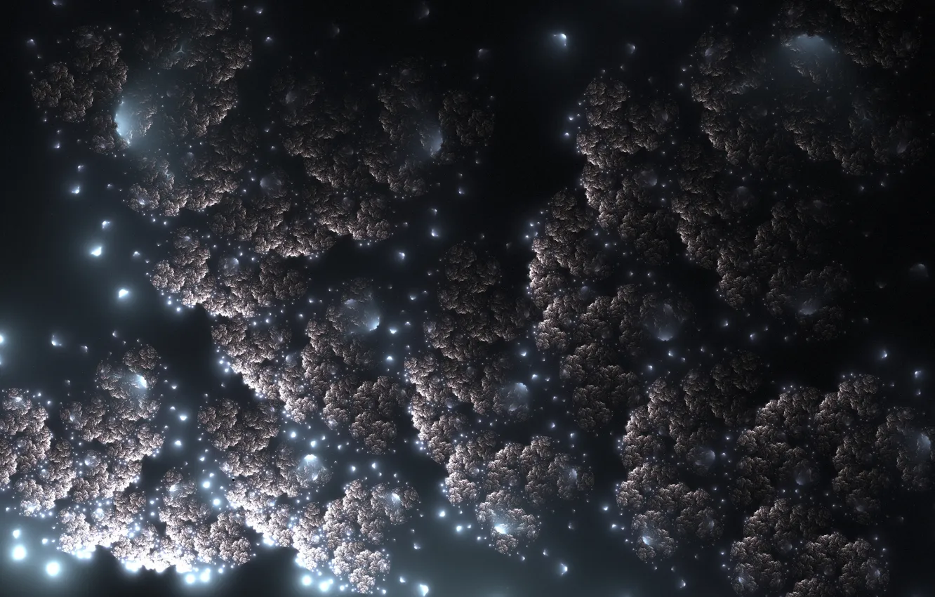 Photo wallpaper lights, stones, texture