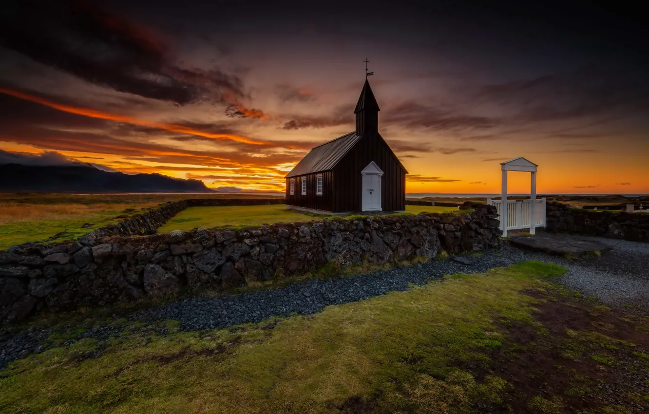 Photo wallpaper Iceland, Budir, Budahraun, lava fields