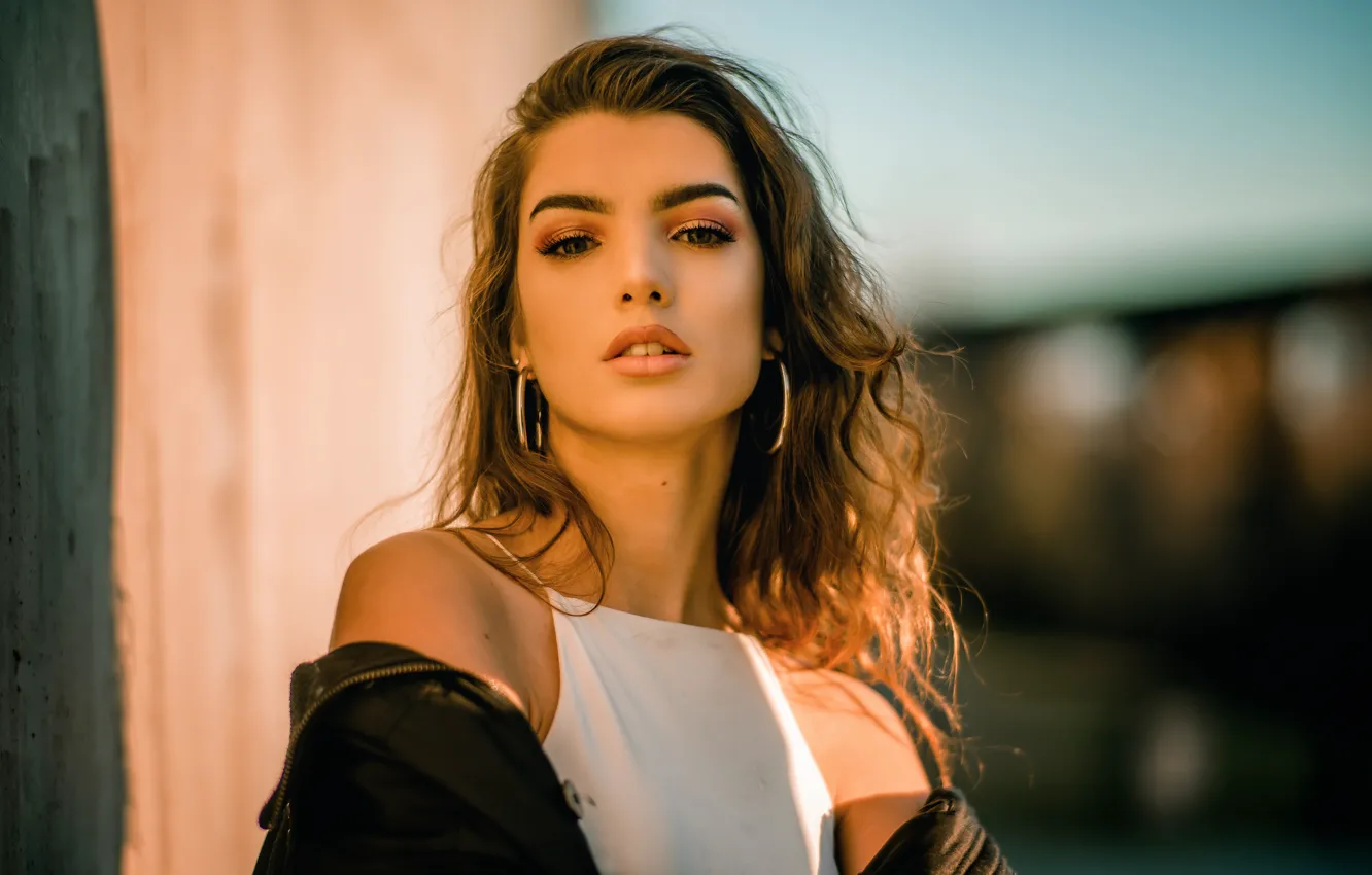 Photo wallpaper look, face, beauty, hair