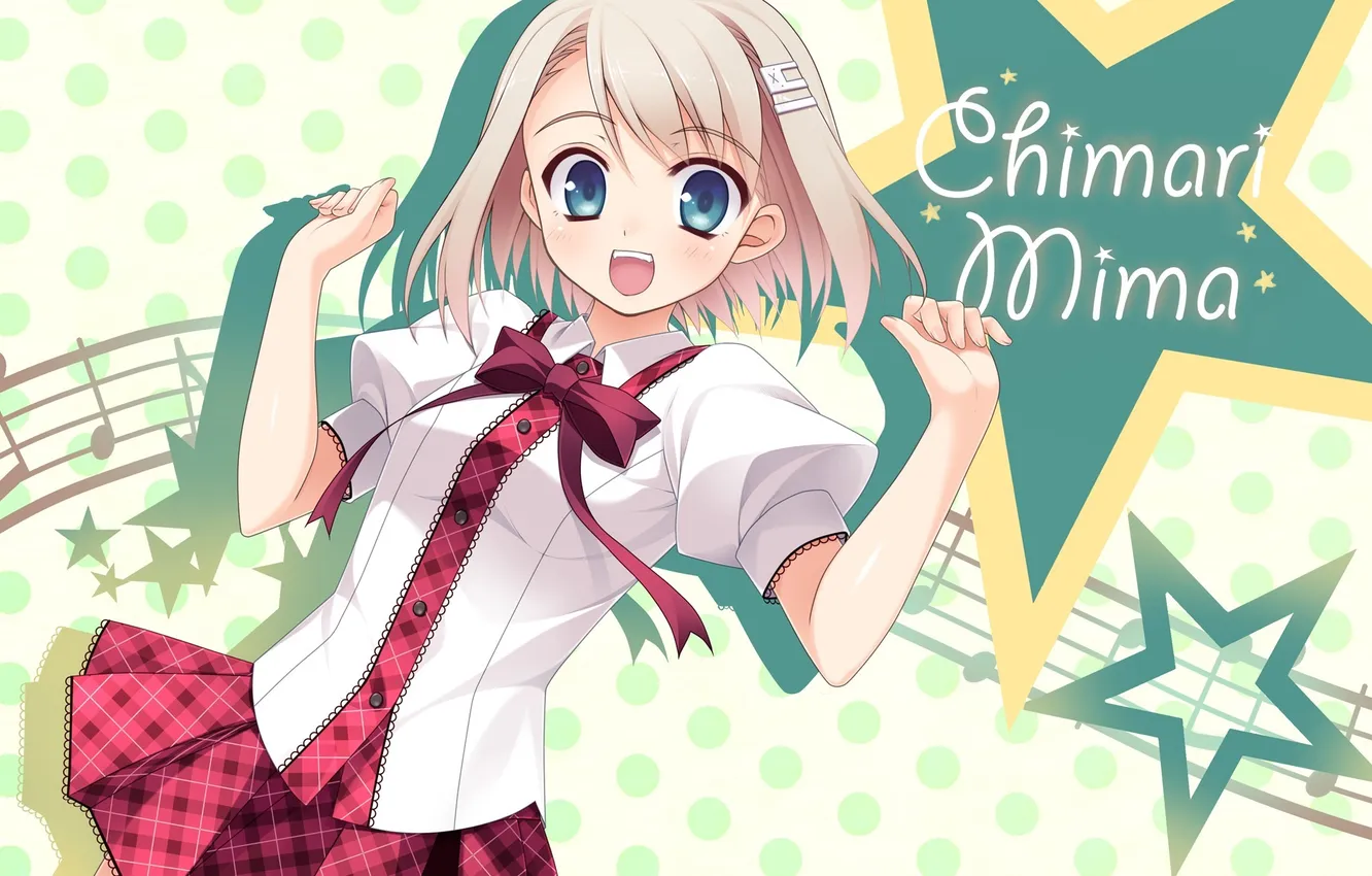 Photo wallpaper joy, girl, schoolgirl, art, kodamasawa izumi, chimari mima, Imouto No Katachi