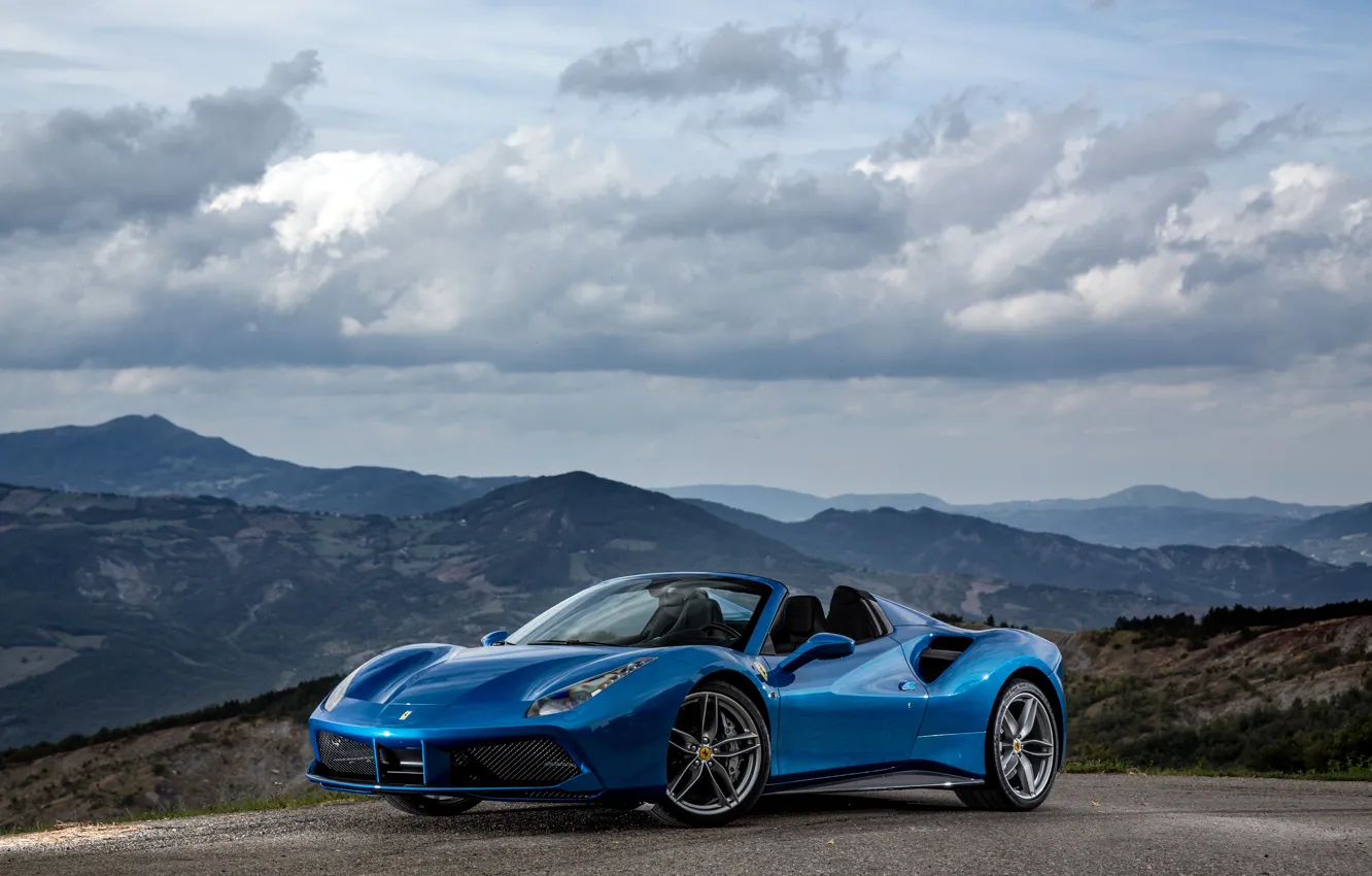 Photo wallpaper Ferrari, convertible, Ferrari, spider, Spider, 488