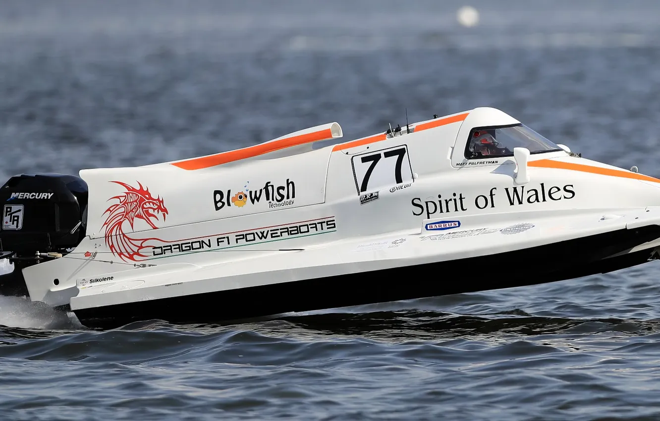 Photo wallpaper race, boat, speed