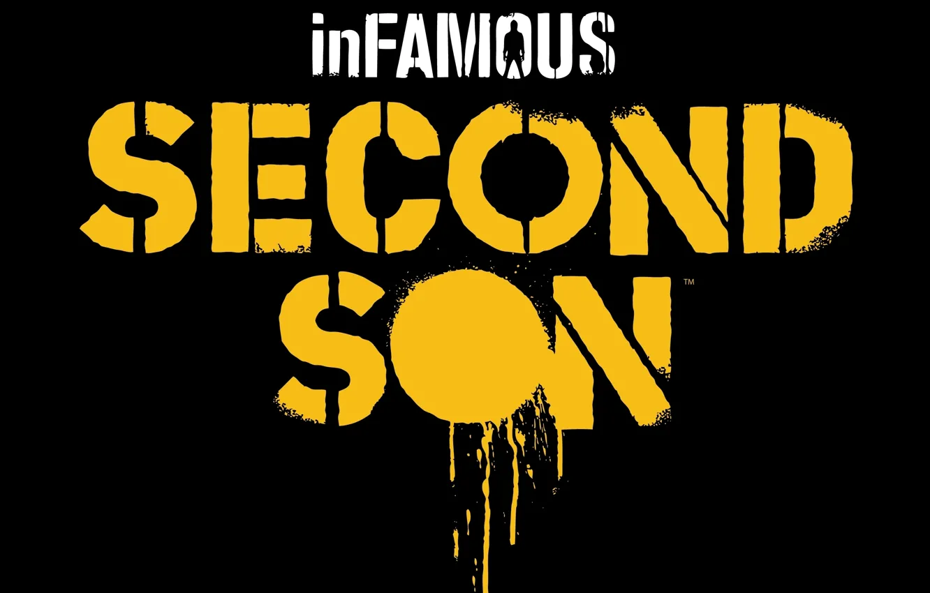 Photo wallpaper logo, logo, inFamous: Second Son, Sucker Punch Productions, PS4, Sony Computer Entertainment