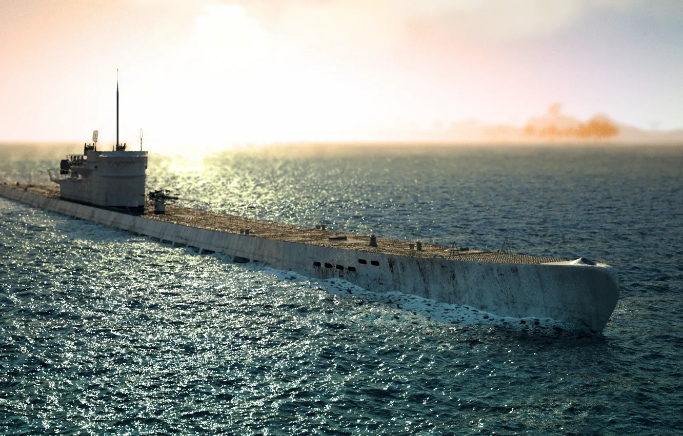 Photo wallpaper germany, submarine, sunny, u-boat