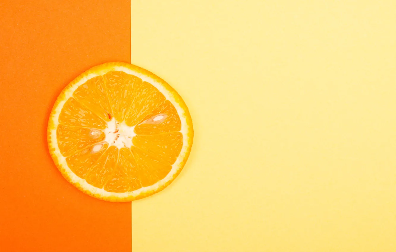 Photo wallpaper orange, yellow, background, one, color, orange, texture, slice