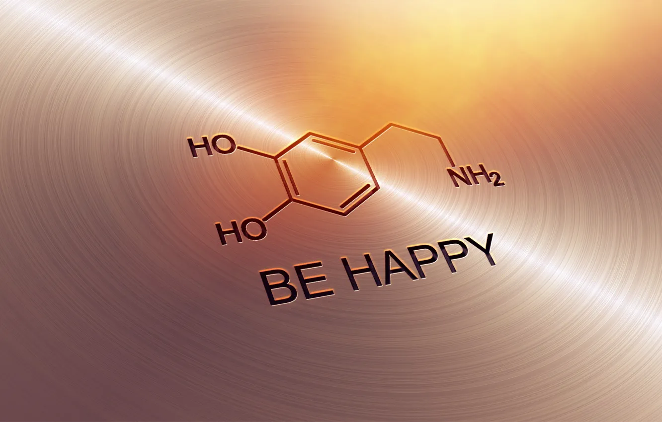 Photo wallpaper happy, text, texture, mood, Chemistry, dopamine, be happy
