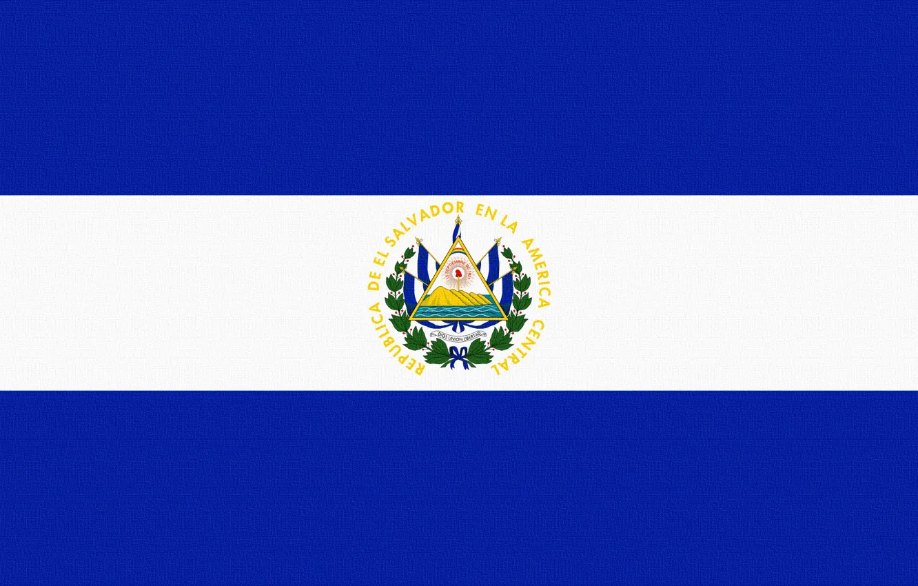 Photo wallpaper Flag, Salvador, El Salvador