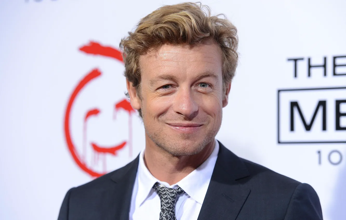 Photo wallpaper smiley, Patrick Jane, The Mentalist, Simon Baker, smile, photoshoot, The Mentalist