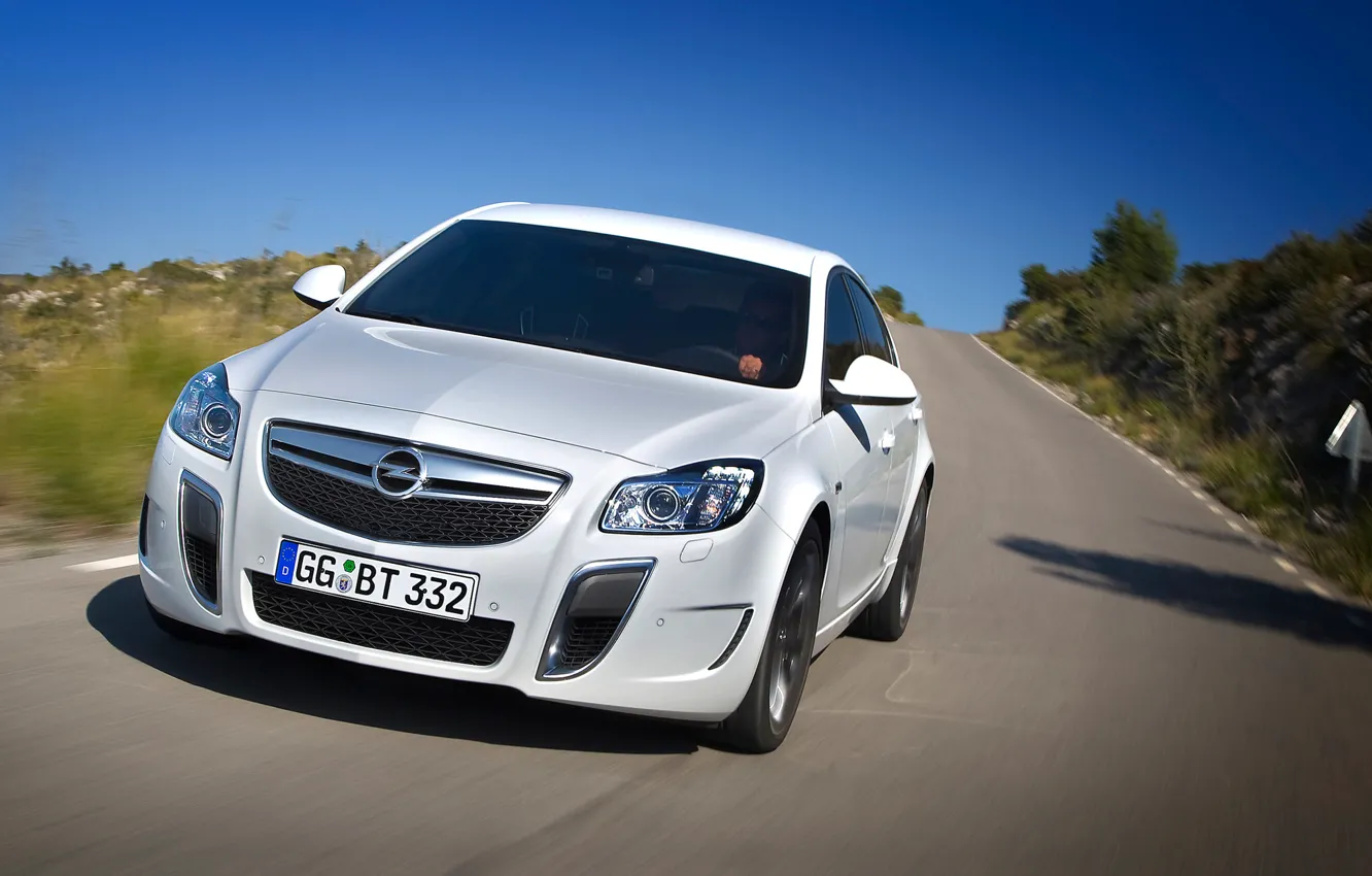 Photo wallpaper grille, logo, day, Insignia, Opel, driver, car, the front