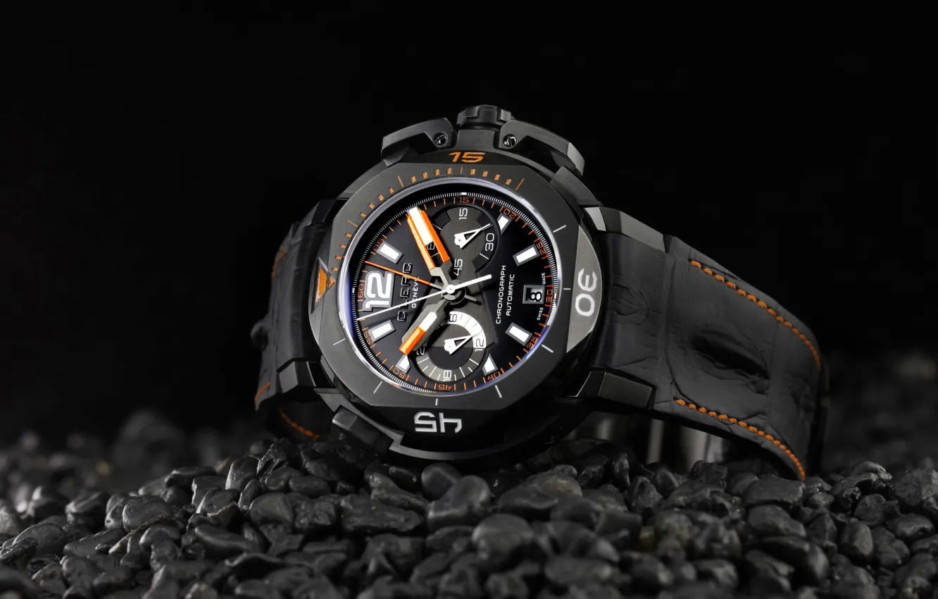 Photo wallpaper watch, Watch, Limited Edition, Clerc Hydroscaph