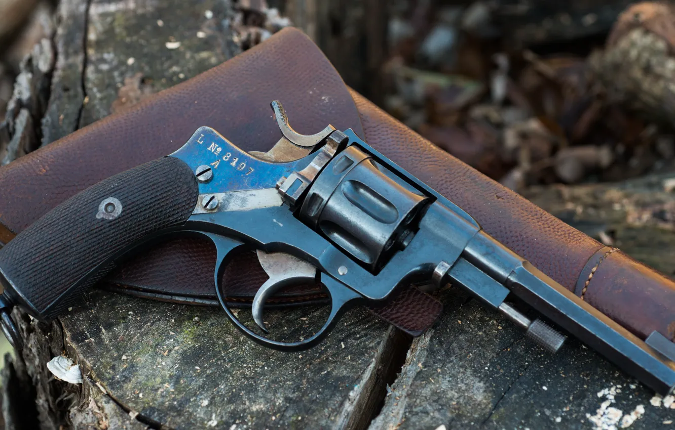 Photo wallpaper revolver, holster, 1887