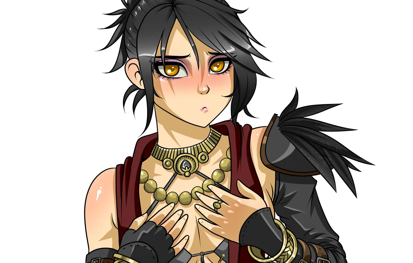 Photo wallpaper witch, Morrigan, Dragon Age, The witch of the Wild lands