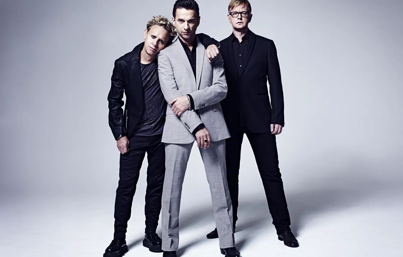 Photo wallpaper background, male, musician, the legendary band, Depeche mode, Andrew Fletcher, Herald of fashion, Martin Gore