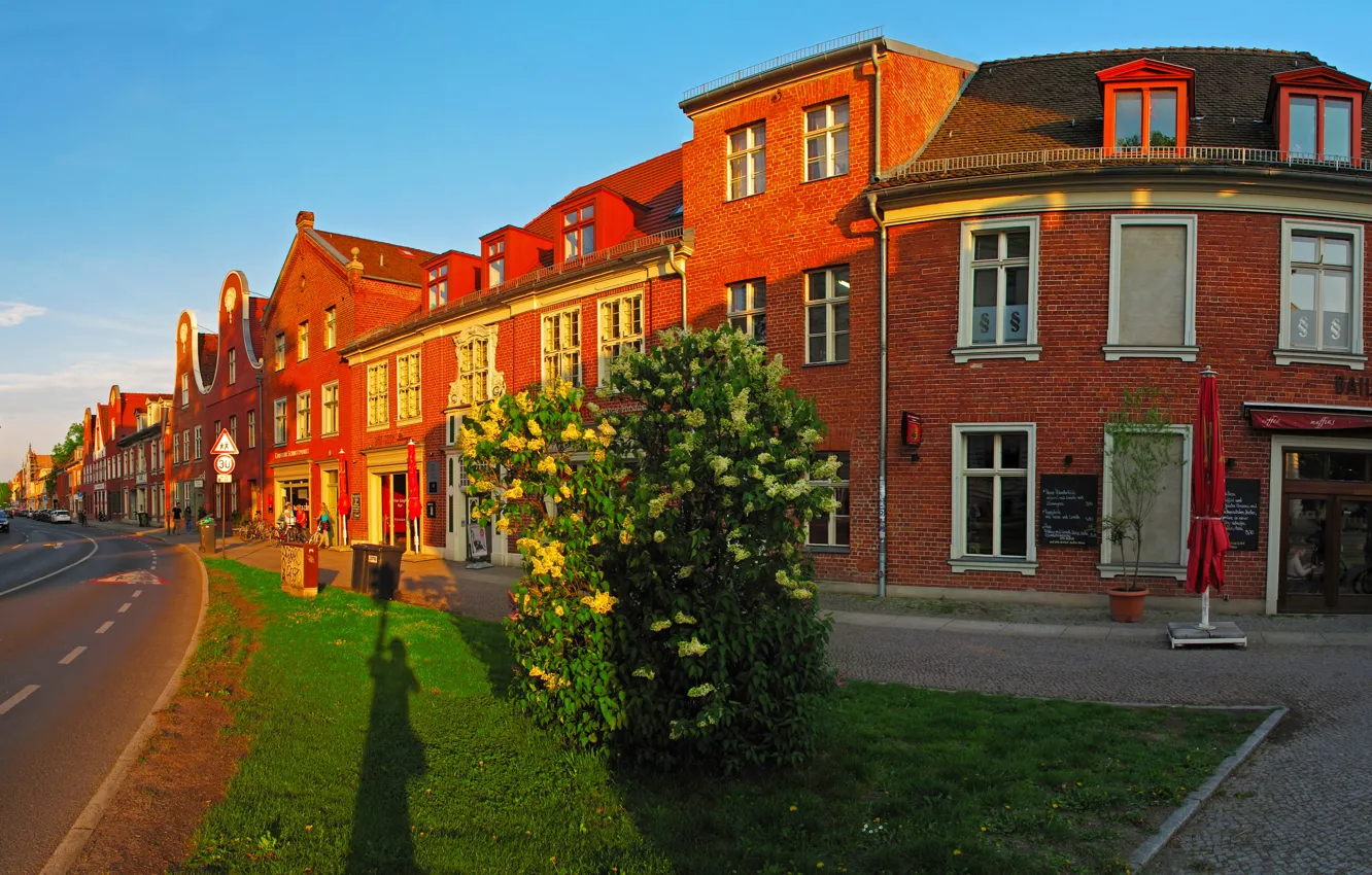 Photo wallpaper the city, photo, street, home, Germany, Potsdam