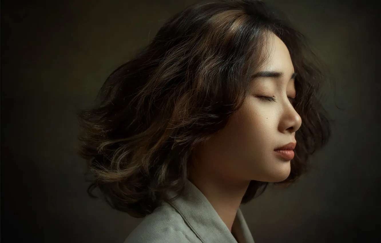 Photo wallpaper portrait, Asian, Hoang Viet Nguyen