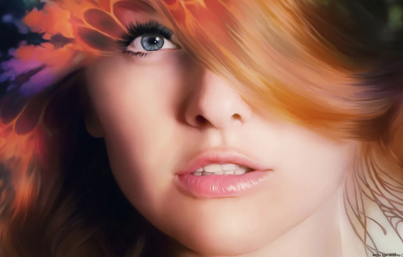 Photo wallpaper girl, portrait, fantasy