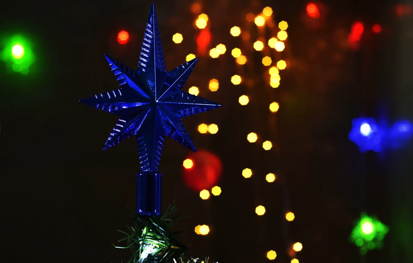 Photo wallpaper background, new year, holiday, stars