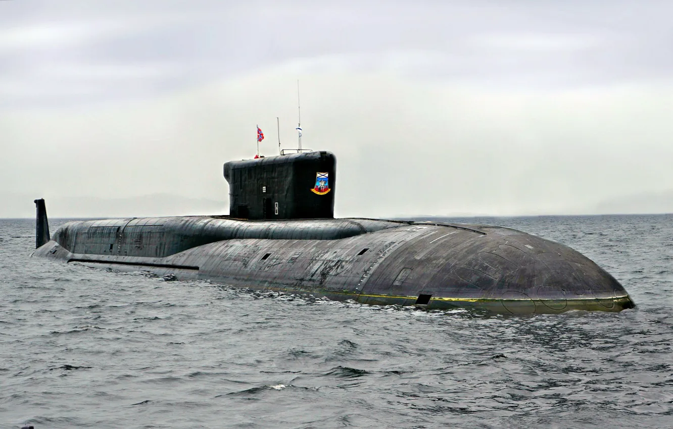 Photo wallpaper submarine, cruiser, underwater, atomic, Borey, the project 955