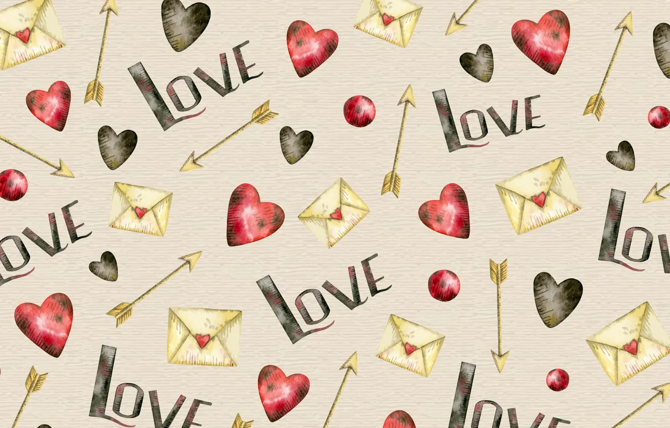 Photo wallpaper love, background, the inscription, texture, hearts, love