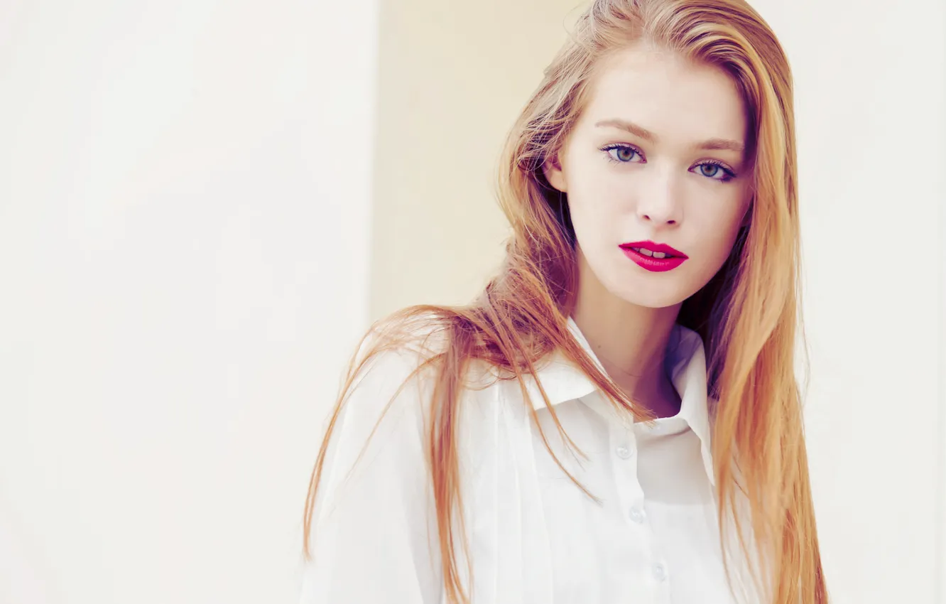 Photo wallpaper fashion, face, hair, models, portrait, Kathia